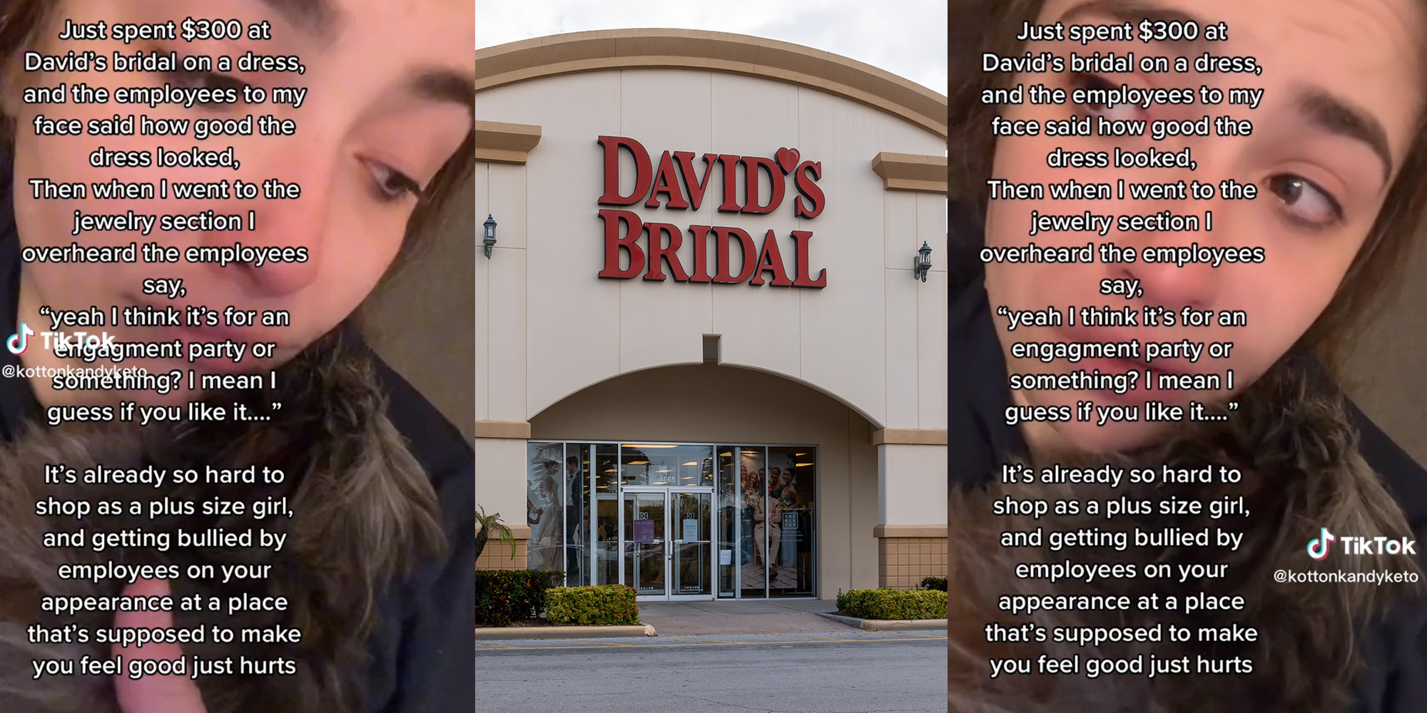 David's bridal dress outlet fitting