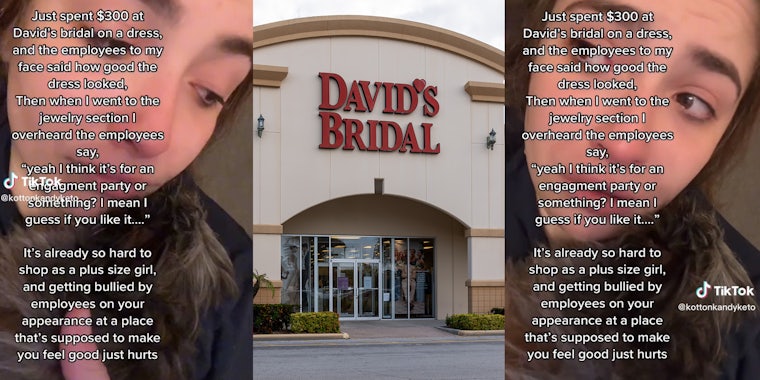 Bride-to-be explains how David's Bridal workers bullied her during her fitting