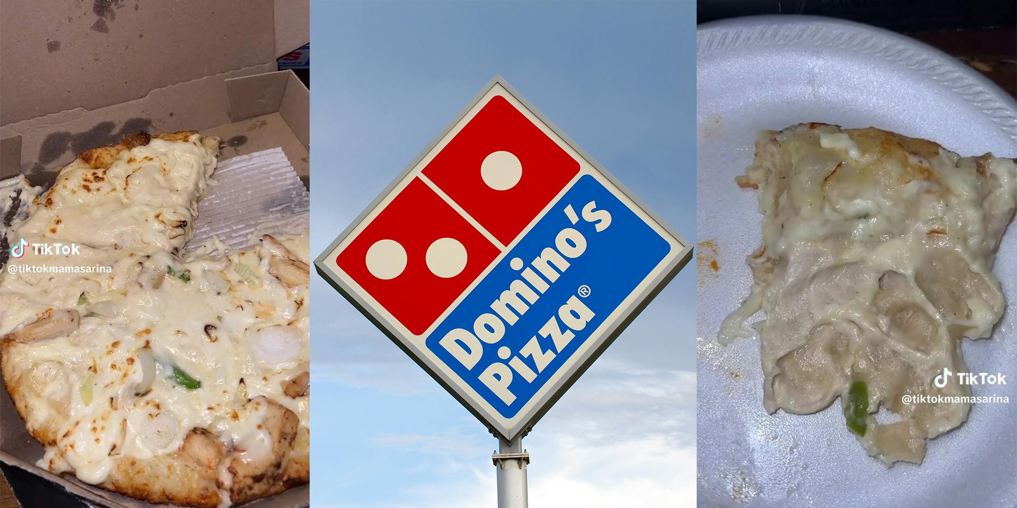Customer says she was served raw pizza after spending $96 at Domino's
