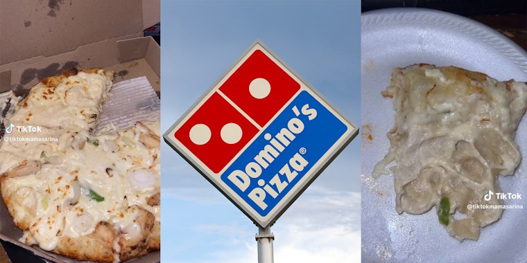 Customer says she was served raw pizza after spending $96 at Domino's