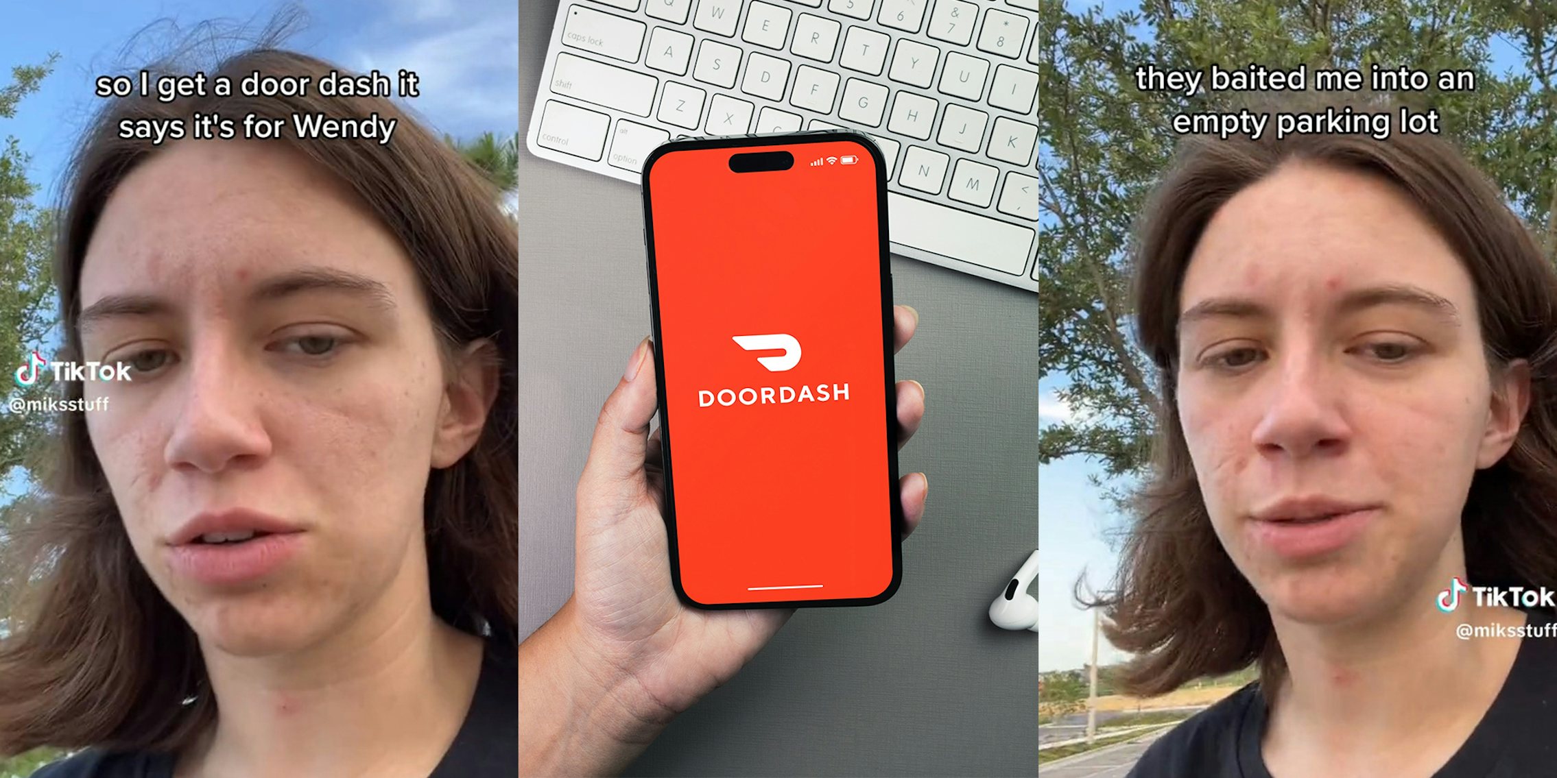 DoorDash driver explains she had to deliver Wendy's order to truck driver on the side of the Interstate