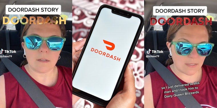 DoorDash Driver explains that after delivering Dairy Queen Blizzards, man asks driver to go to AutoZone