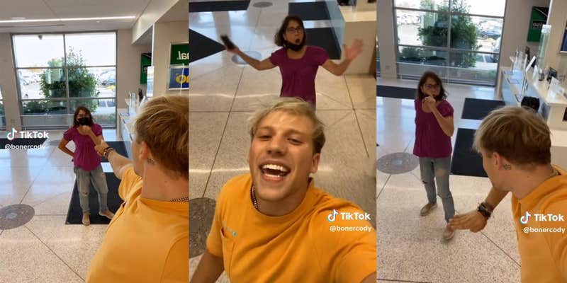 Man gaslights angry customer into thinking he works at car rental