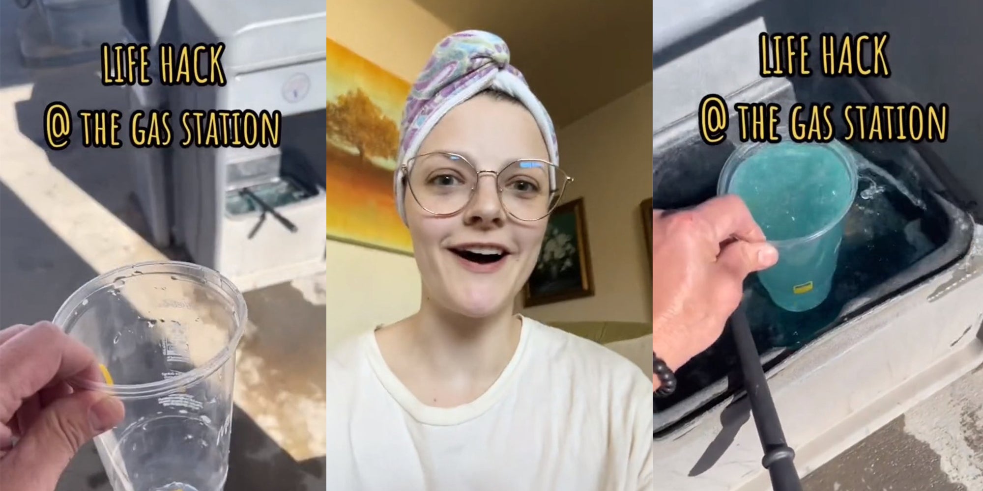 Gas Station Worker Issues PSA About Water Buckets Used to Clean Windows