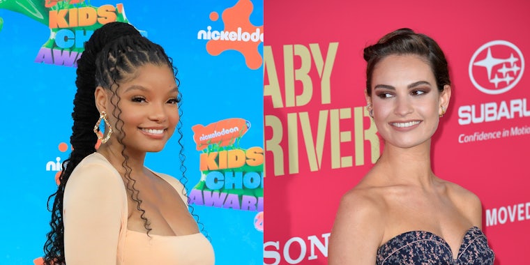 Halle Bailey and Lily James