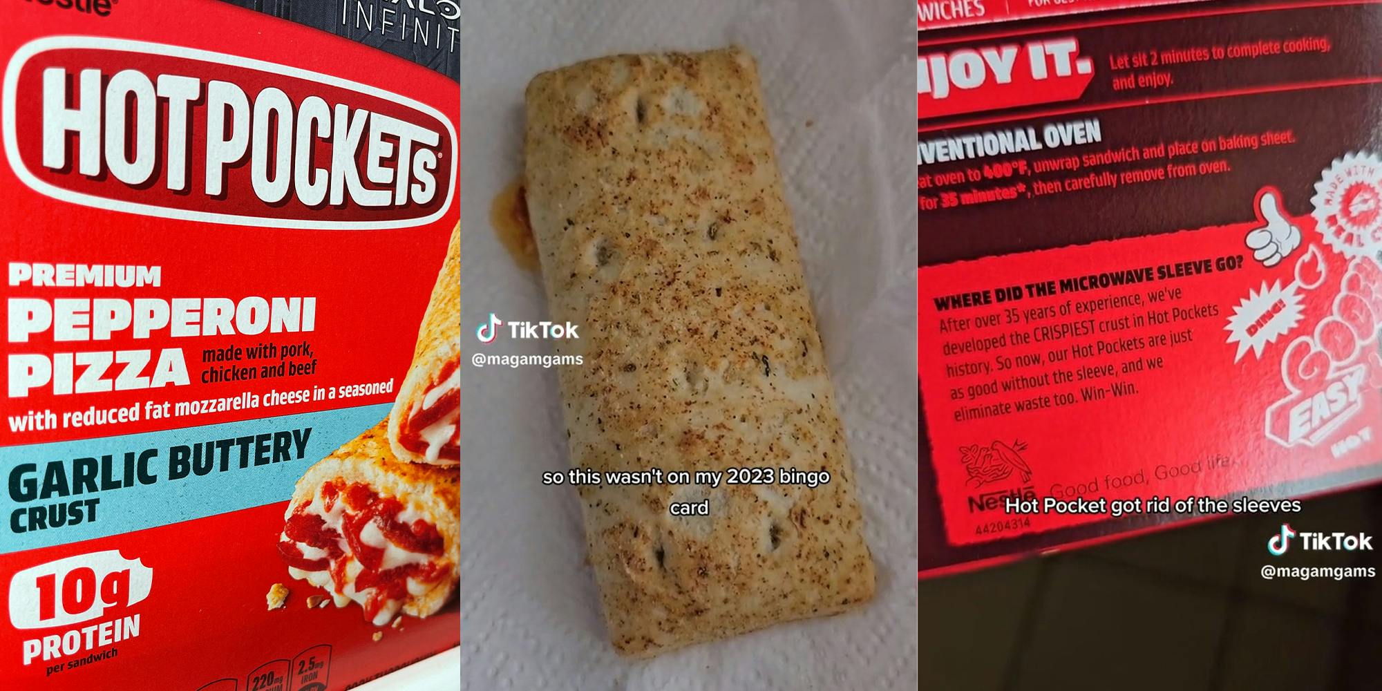 Hot Pockets remove crisping sleeve from packaging