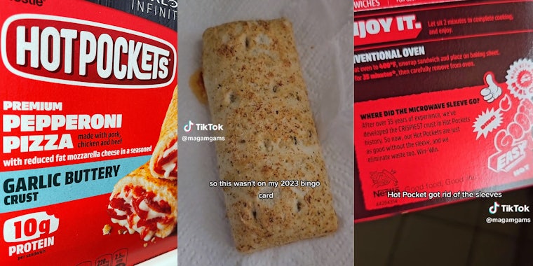 Hot Pockets remove crisping sleeve from packaging