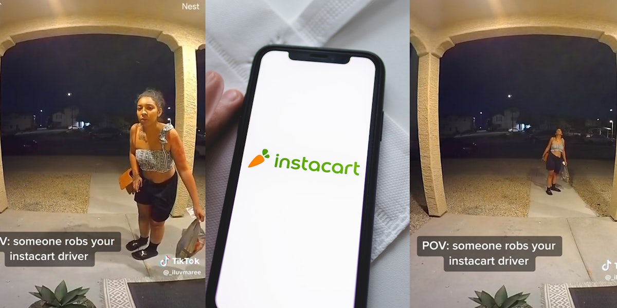 Video Shows how Instacart shoppers car gets stolen and she still delivers the order