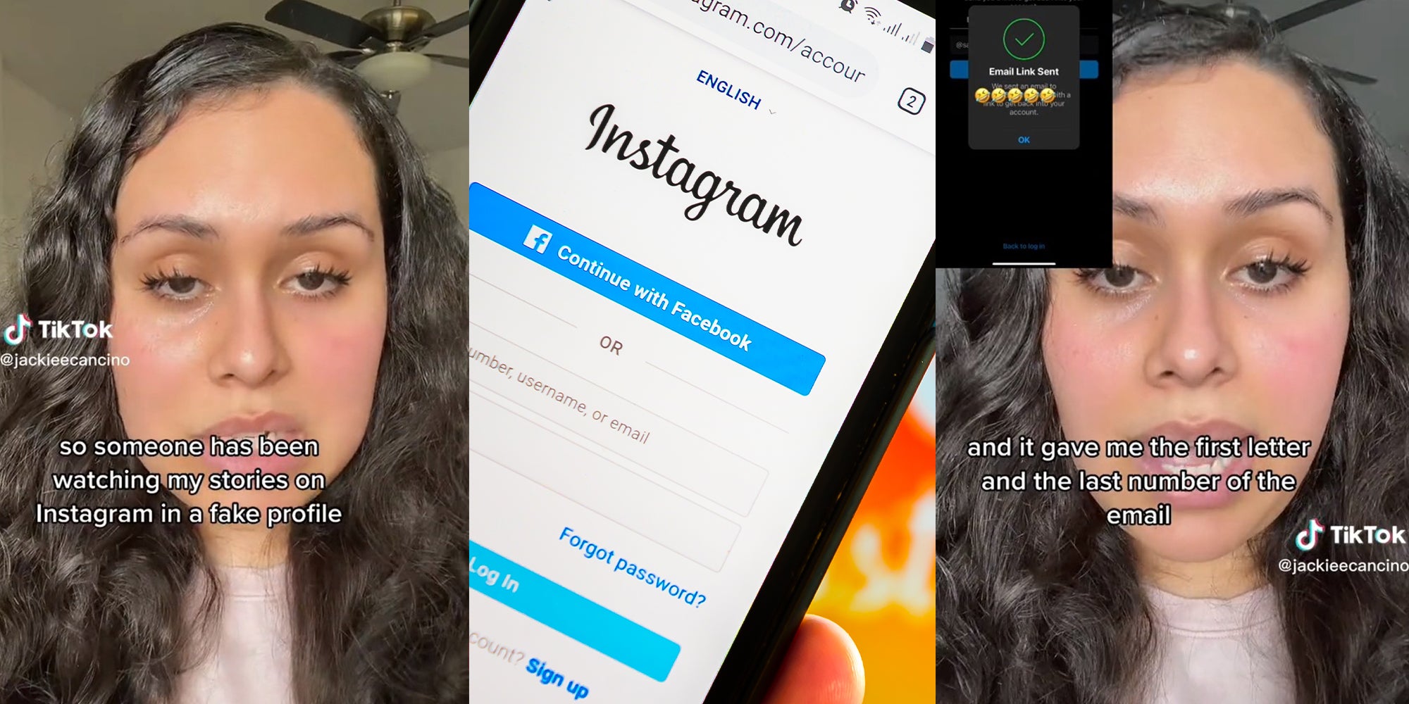 Woman explains how she exposes a person who was watching her Instagram stories with a fake profile. It was someone she knew.