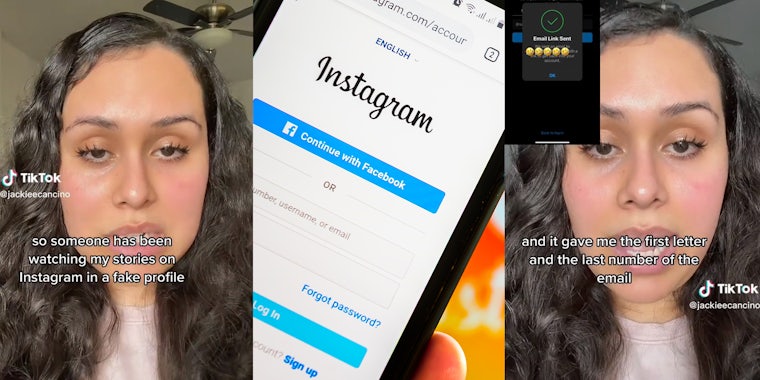 Woman explains how she exposes a person who was watching her Instagram stories with a fake profile. It was someone she knew.