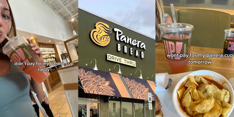 Customer steals Panera cup after ordering meal