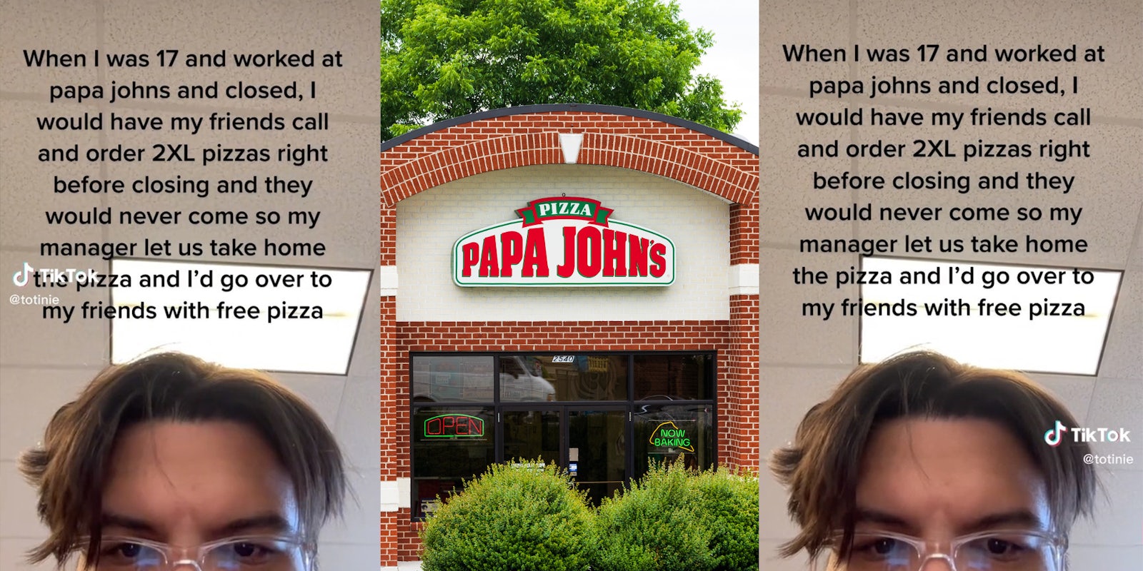 Former Papa John's worker confesses he got free pizza by asking friends to order before closing but then never picking them up