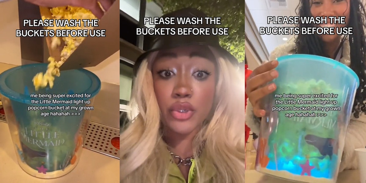 Woman issues PSA about the ‘Little Mermaid’ viral popcorn buckets