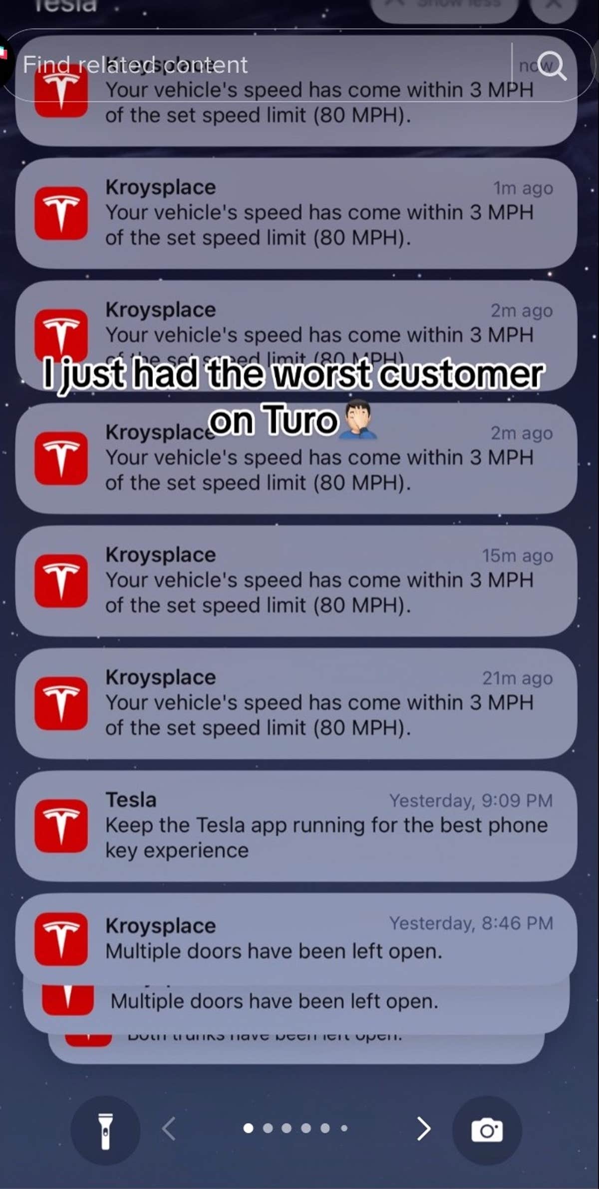 Turo User's Tesla Comes Back Damaged After Renting It Out