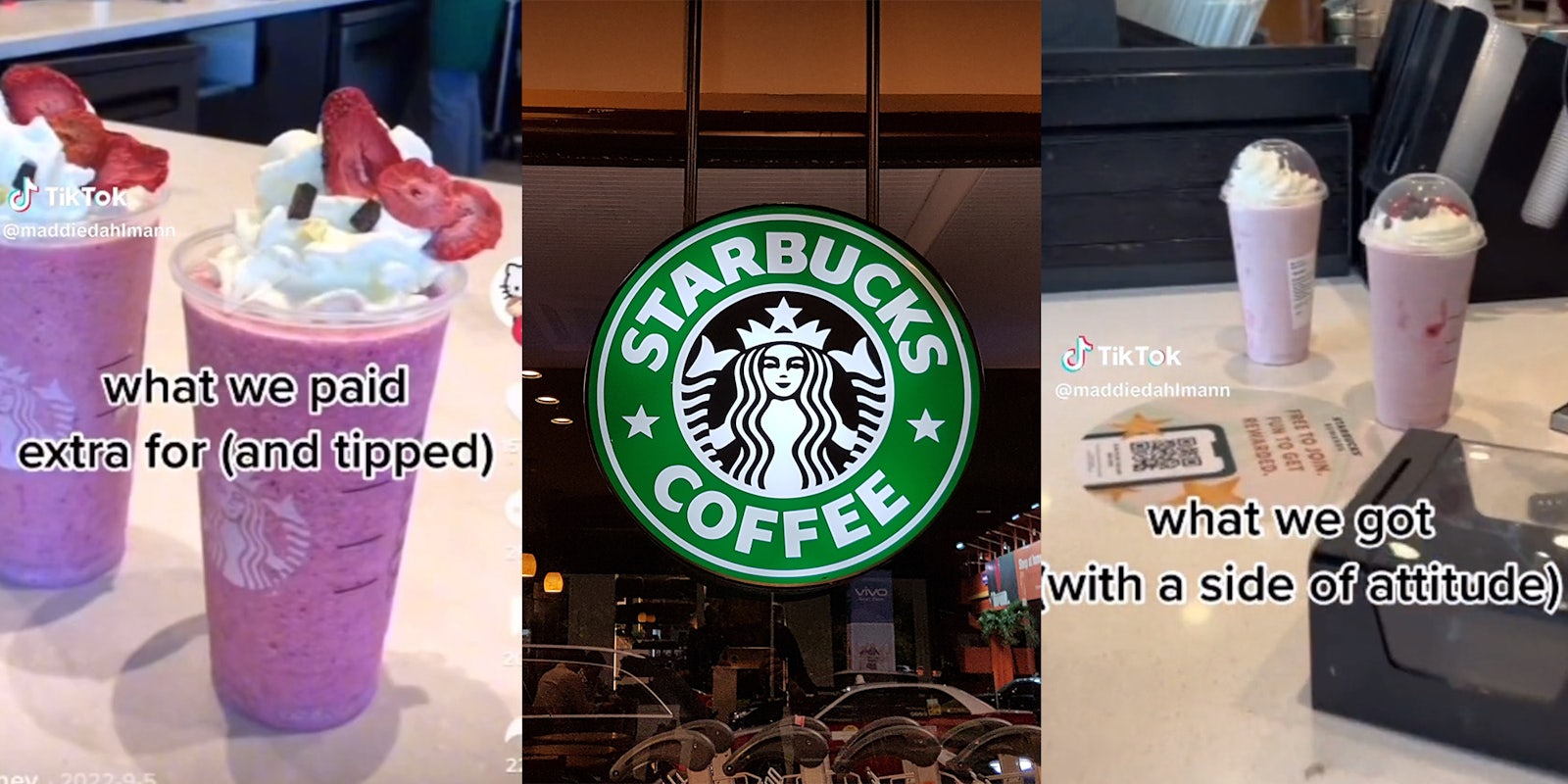Starbuck's Customer explains how worker threw straw at them after ordering an extravagant drink