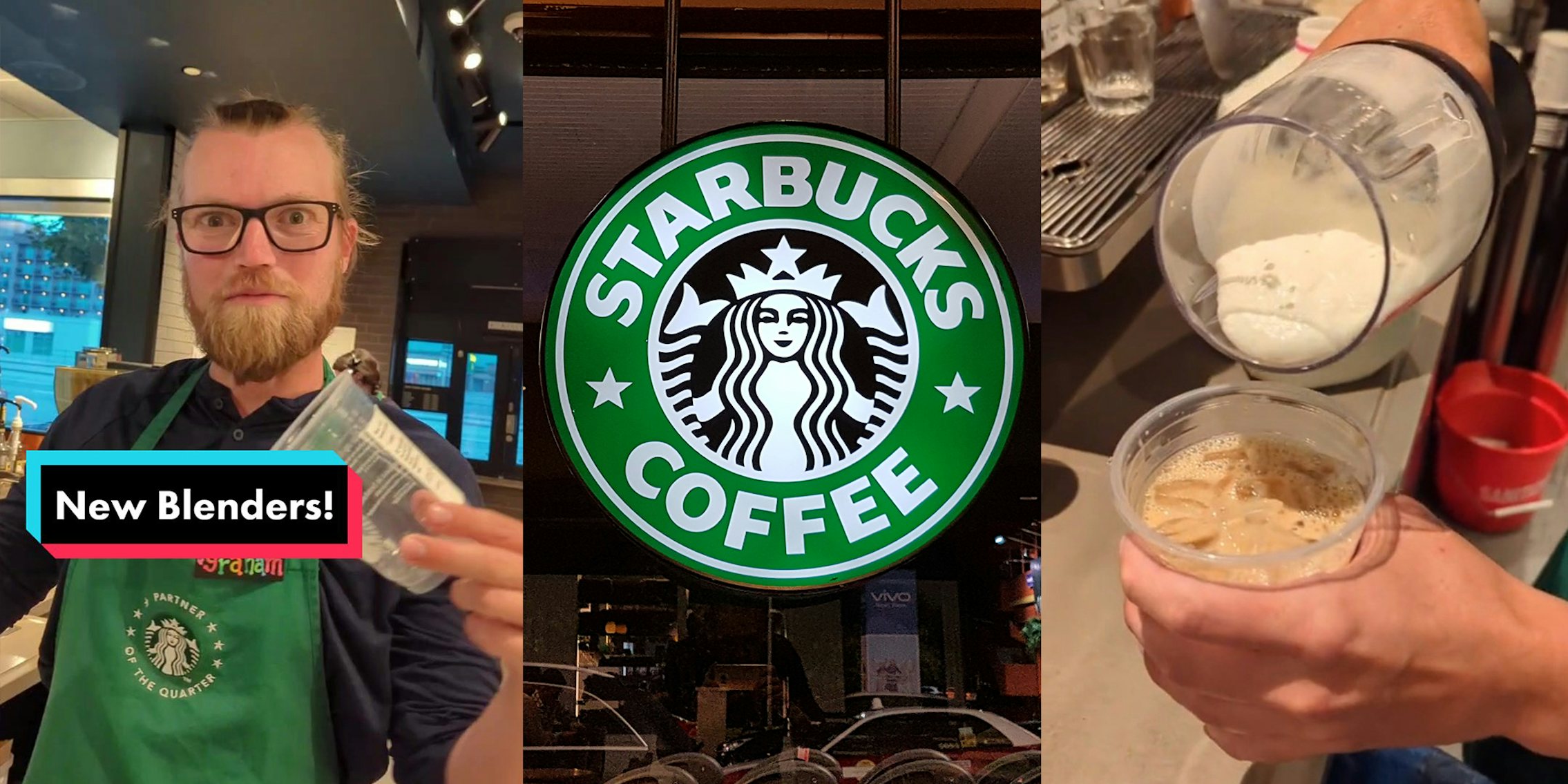 Starbucks barista shares new Vitamix foam maker.