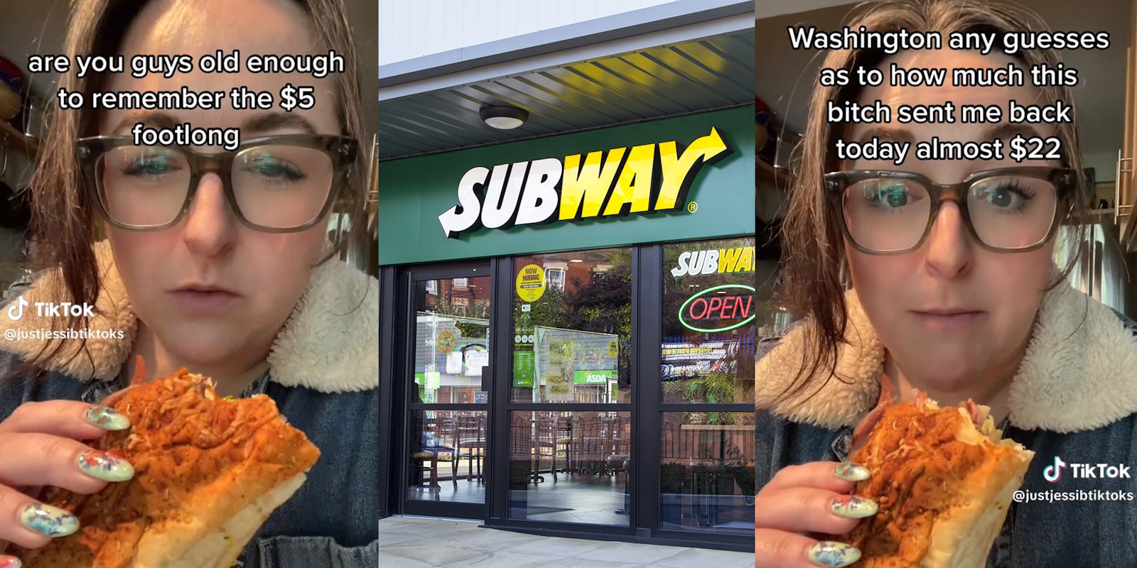 Customer explains getting a footlong combo at Subway. It was sold for $5 and now it's $22