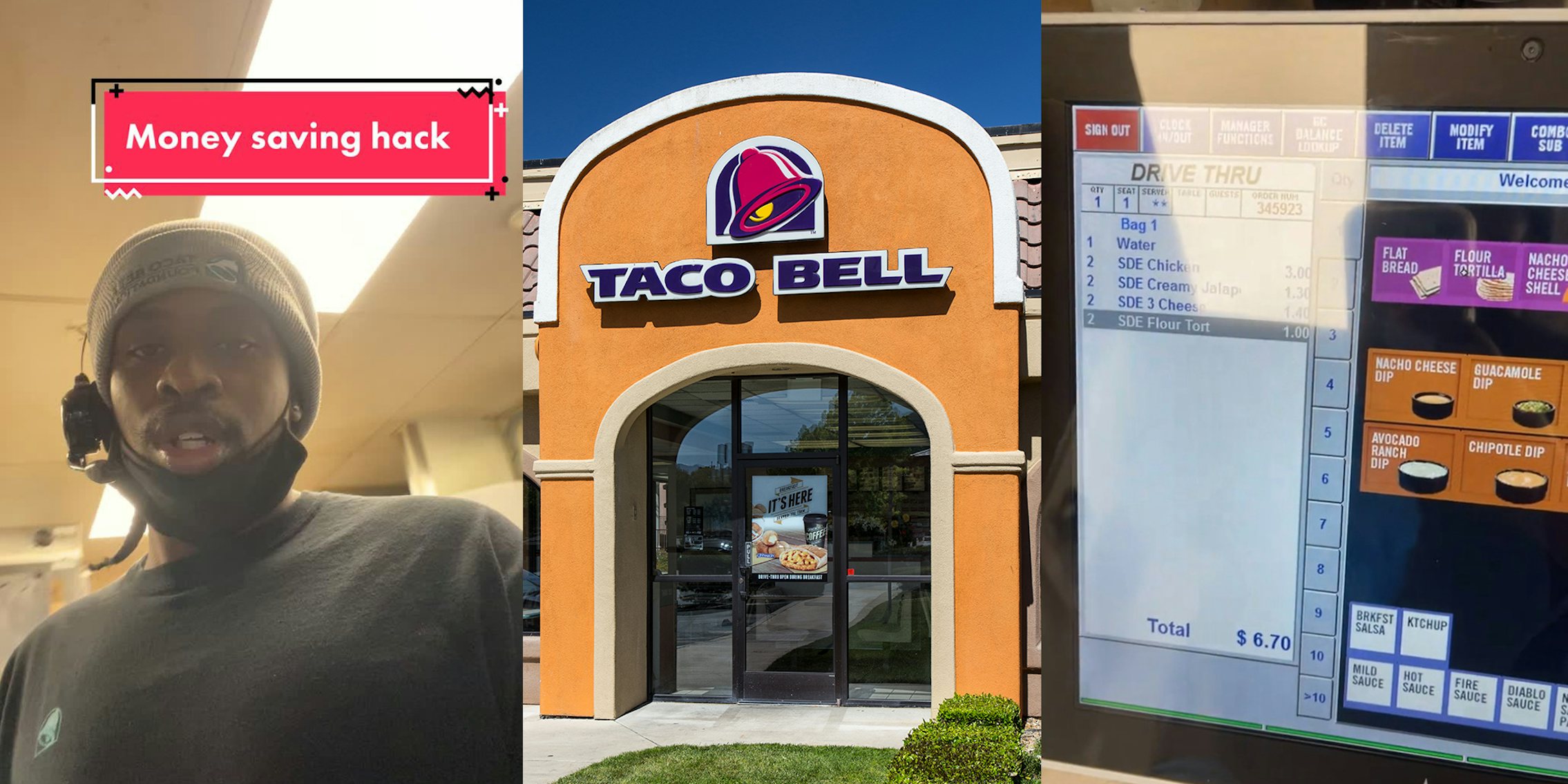 Taco Bell worker shows chicken quesadilla hack for $3 off 2