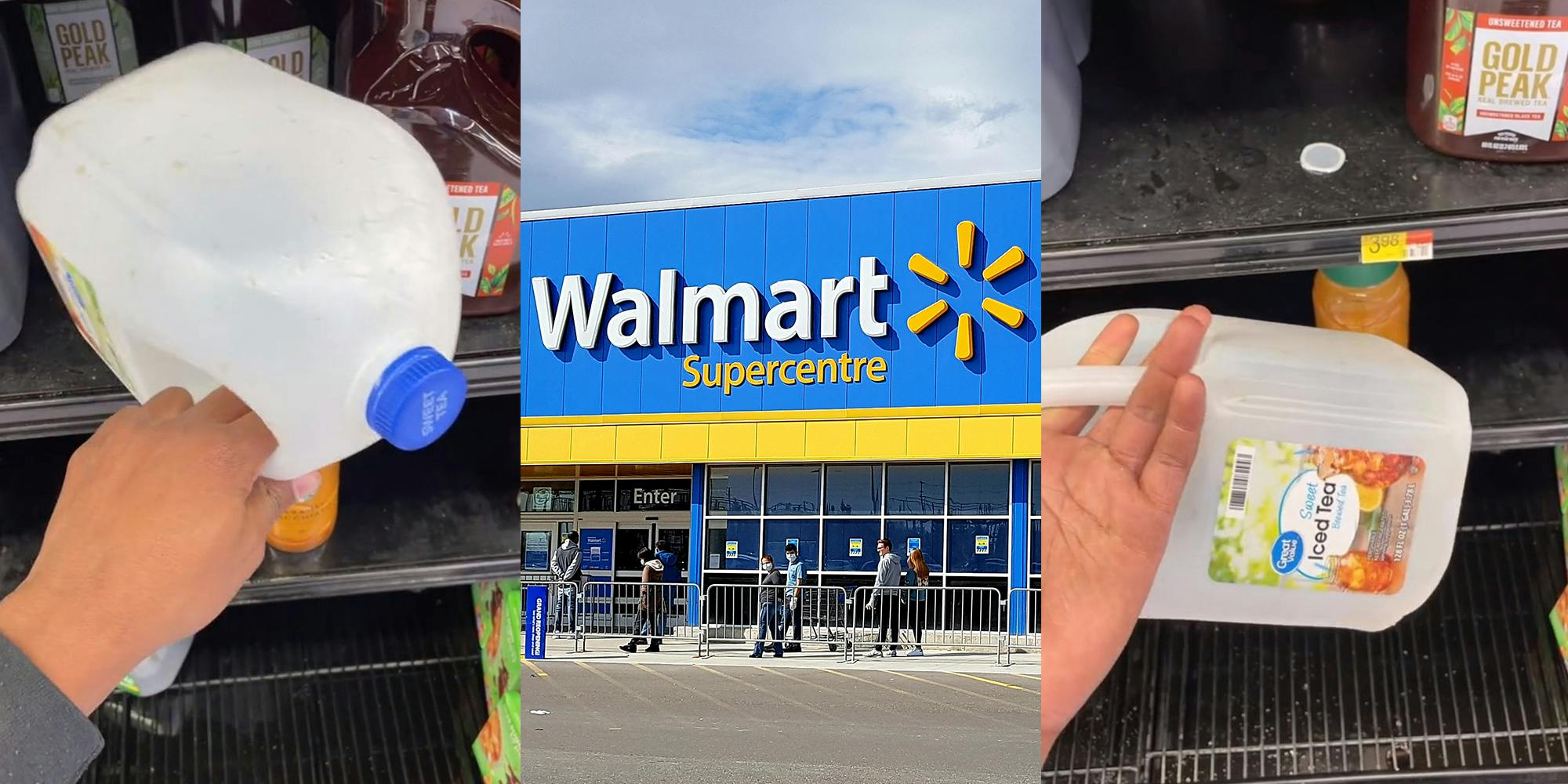 Shopper finds empty container of iced tea in Walmart