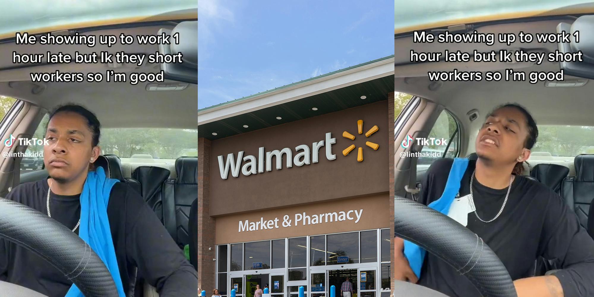 Walmart worker jokes about showing up 1 hour late when store is understaffed