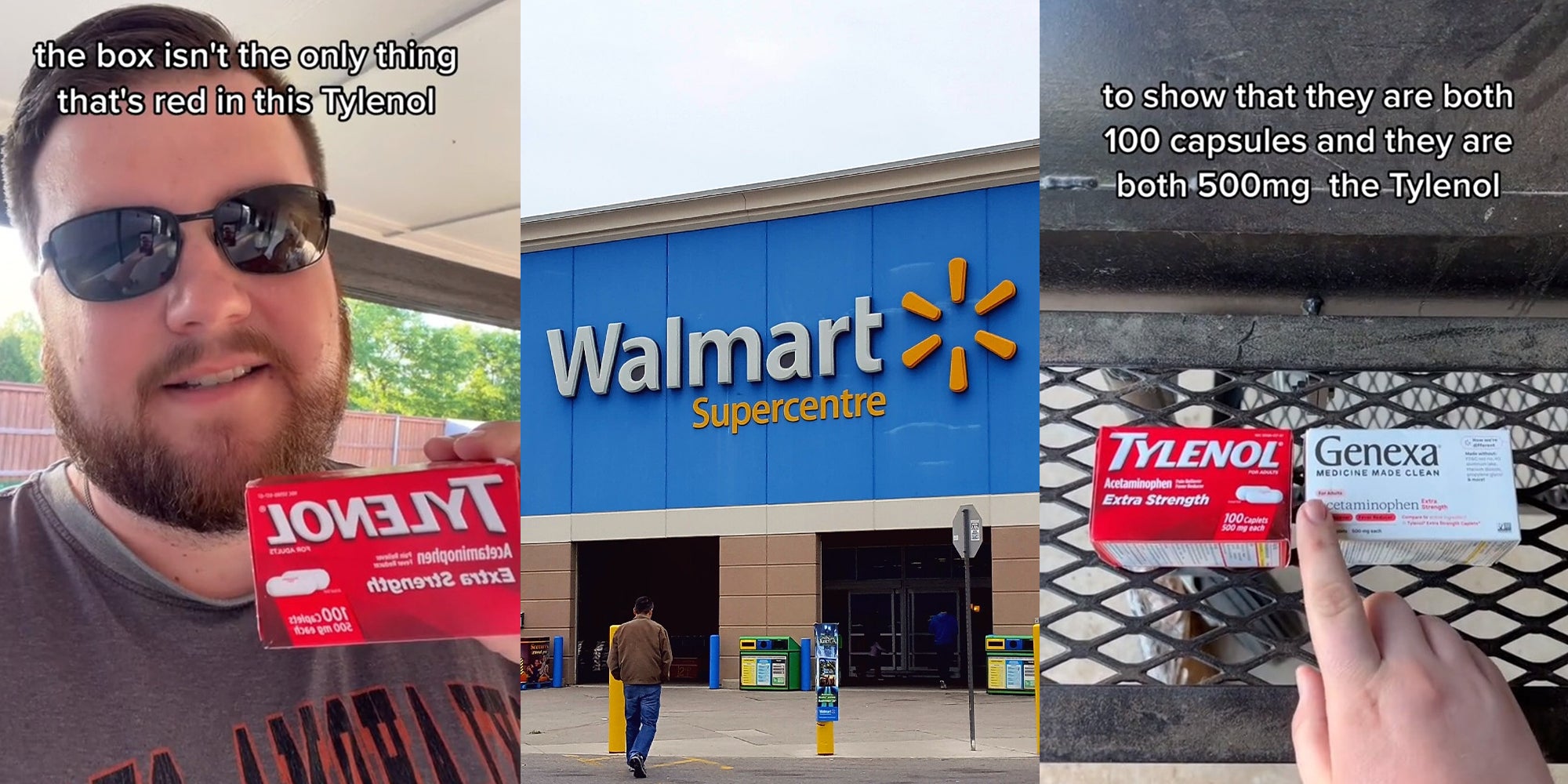 Walmart shopper says Genexa costs the same as Tylenol. And doesn’t have Red Dye 40