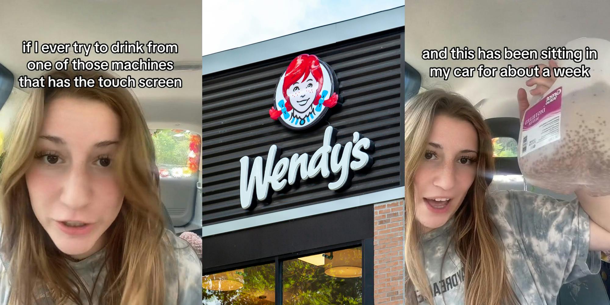 Woman warns against touch-screen soda machines after Wendy's water grows something unusual