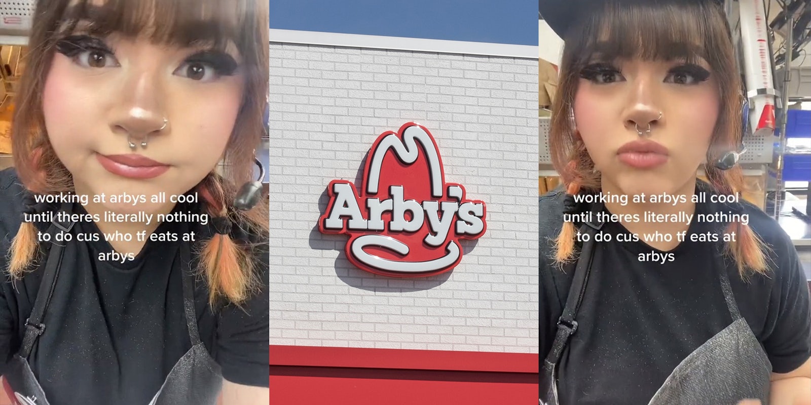 Woman Working at Arby's explaining that she is bored
