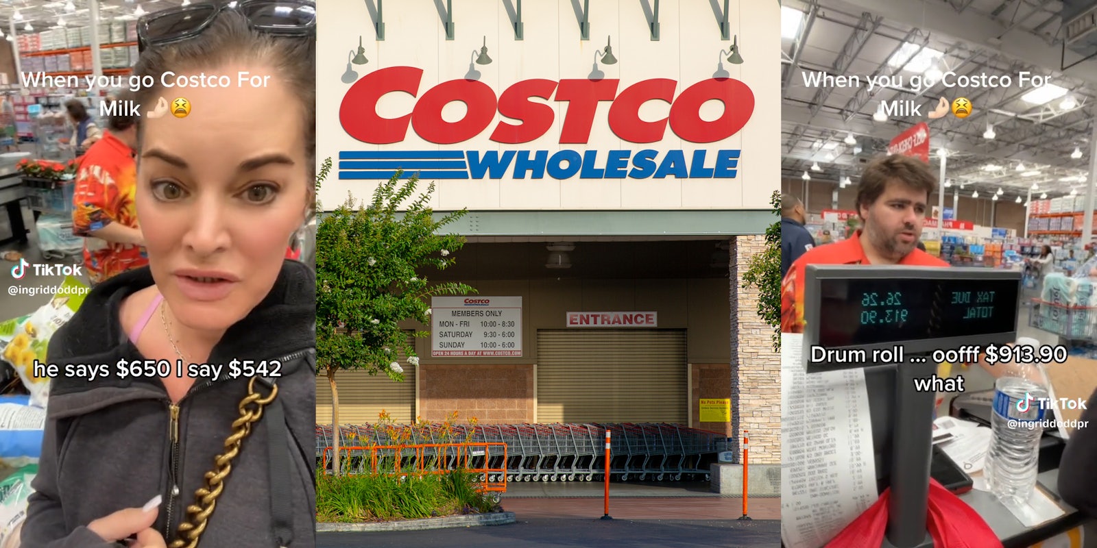 woman spends $913.90 at Costco
