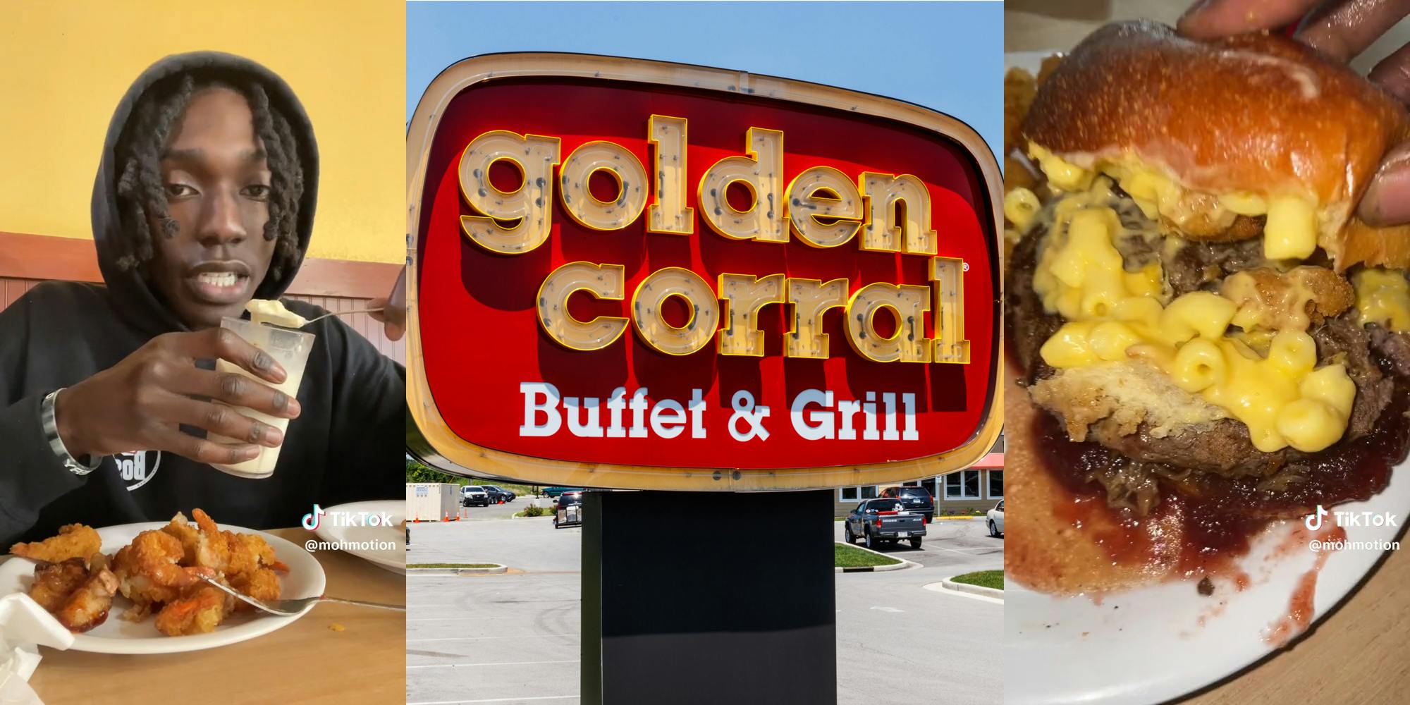 Golden Corral Workers Argue Over Whether Customer Can Eat