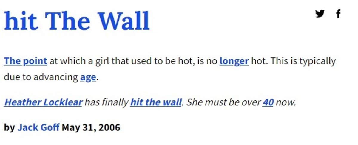 What does 'hitting the wall' mean? This misogynistic term is being used ...