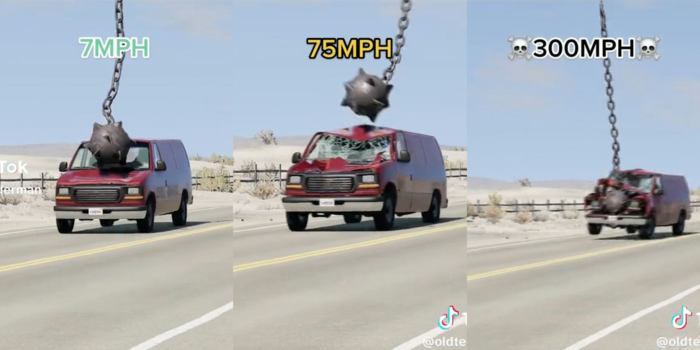 van speeding down a highway