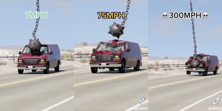 van speeding down a highway