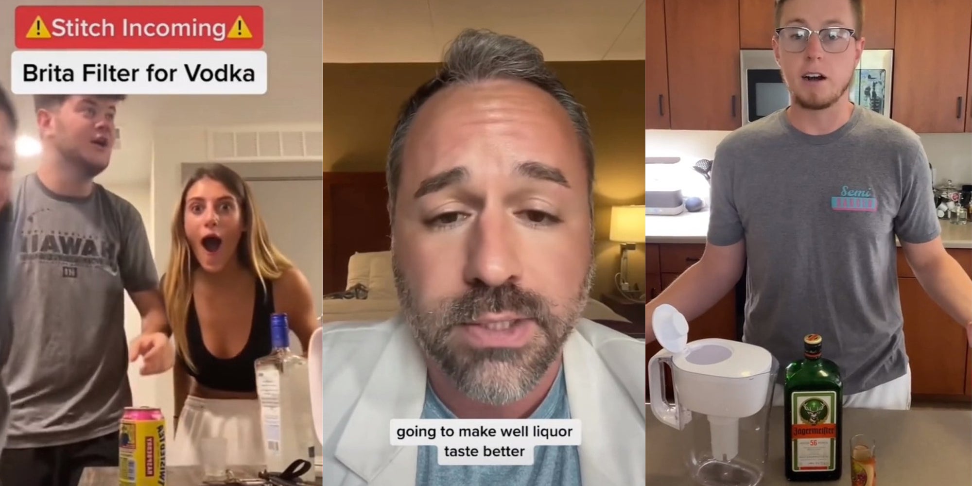 TikToker Tests Theory of Running Well Liquor Through Brita Filter