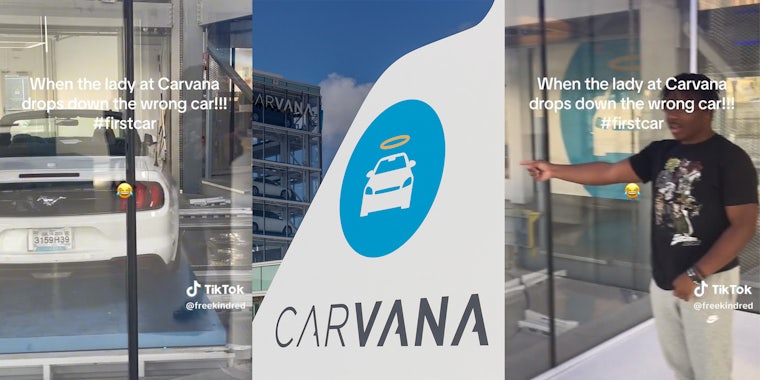 Carvana drops down wrong car for customer
