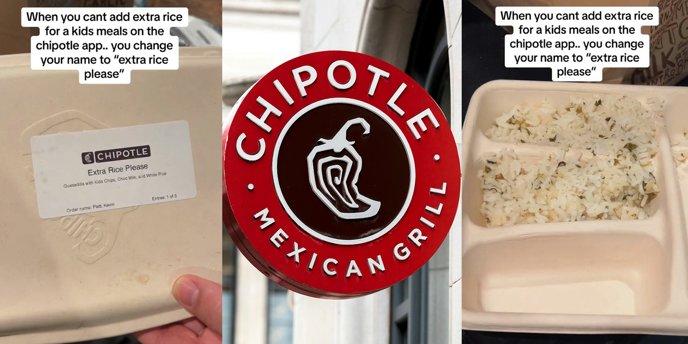 Chipotle customer can’t add extra rice on the app. So, she changes her name to ‘Extra Rice Please’