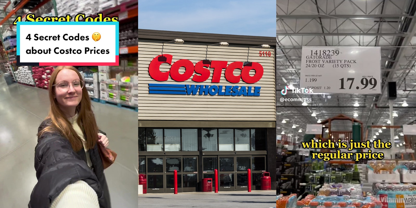 woman at Costco store shares the 4 secret price codes