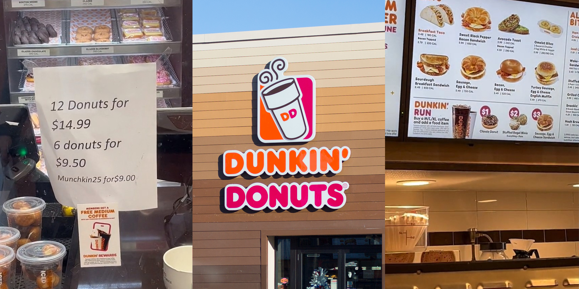 Dunkin donuts deals dozen price