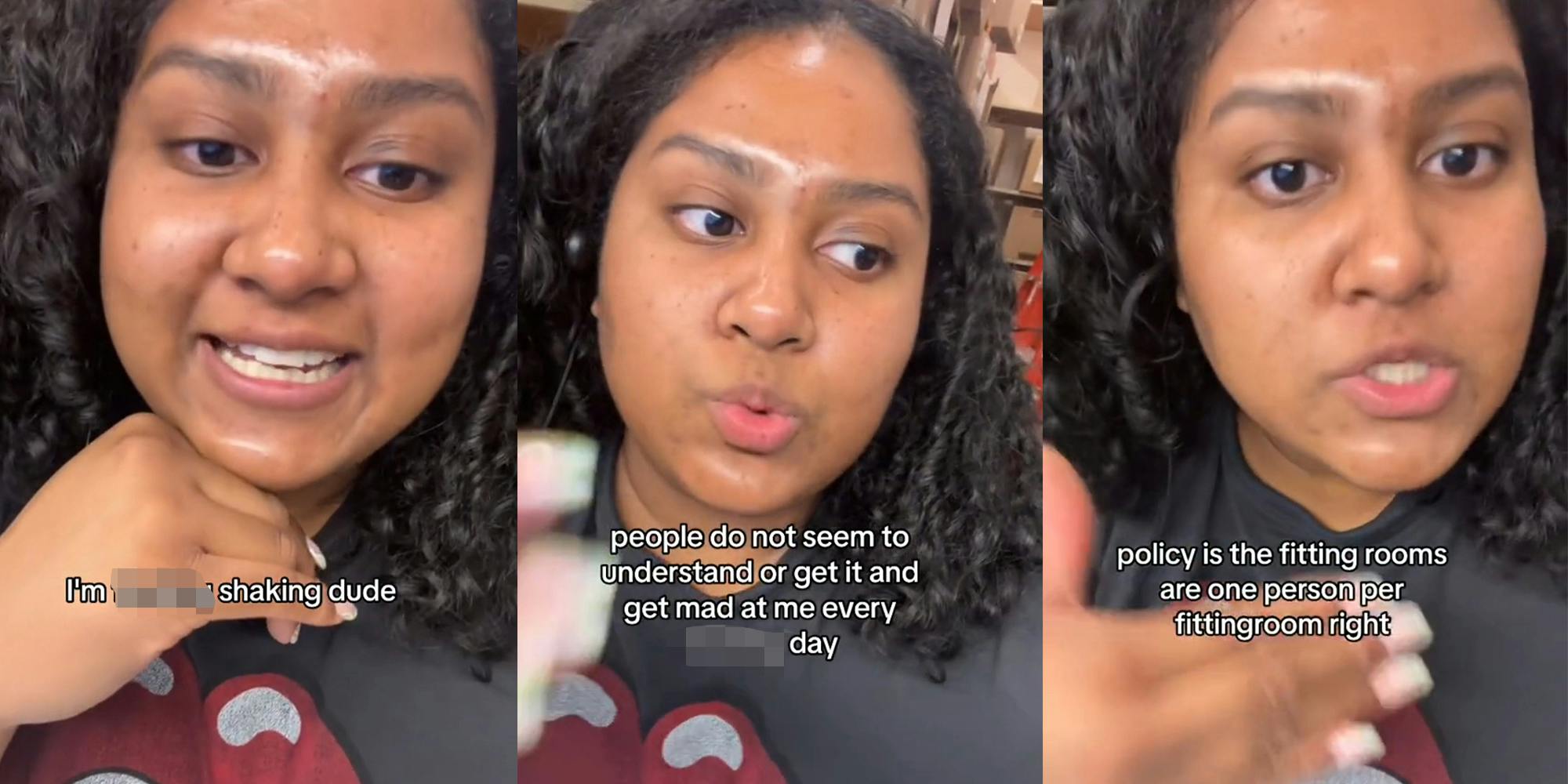 Retail worker shares PSA after catching customers doing the deed in the dressing room