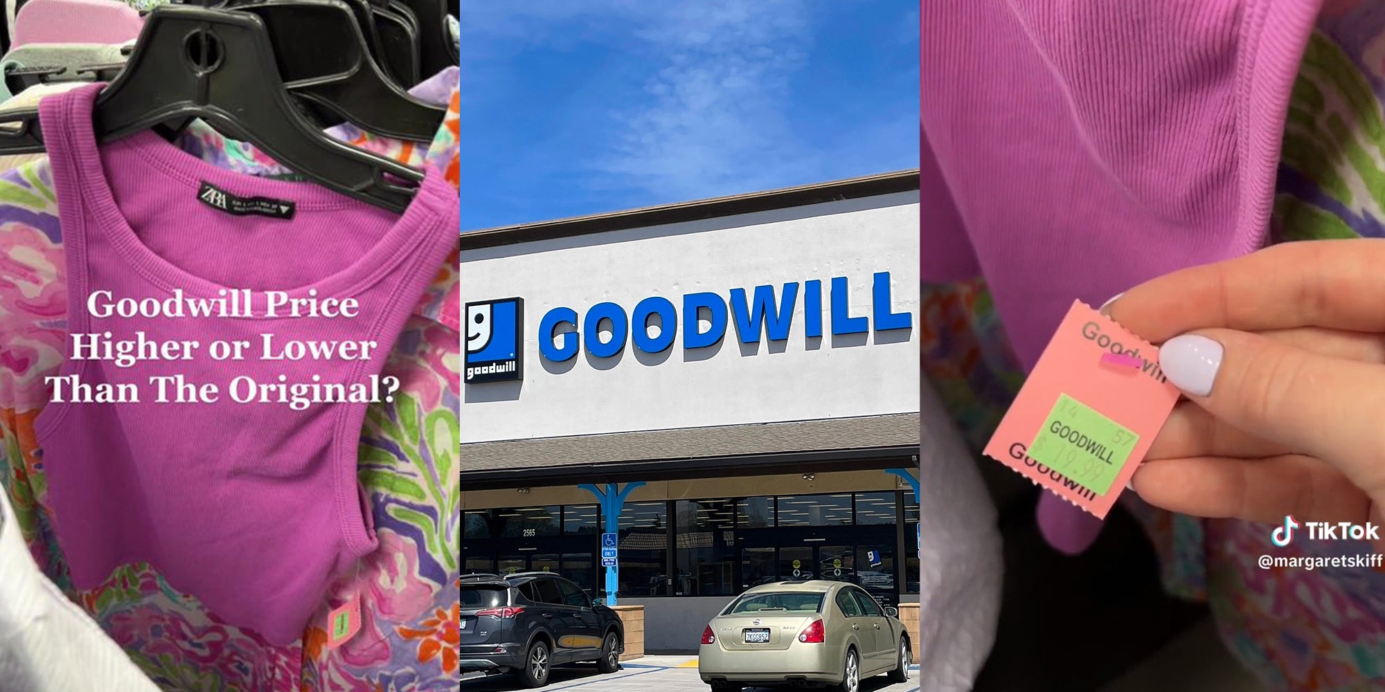 Purple blouse at Goodwill