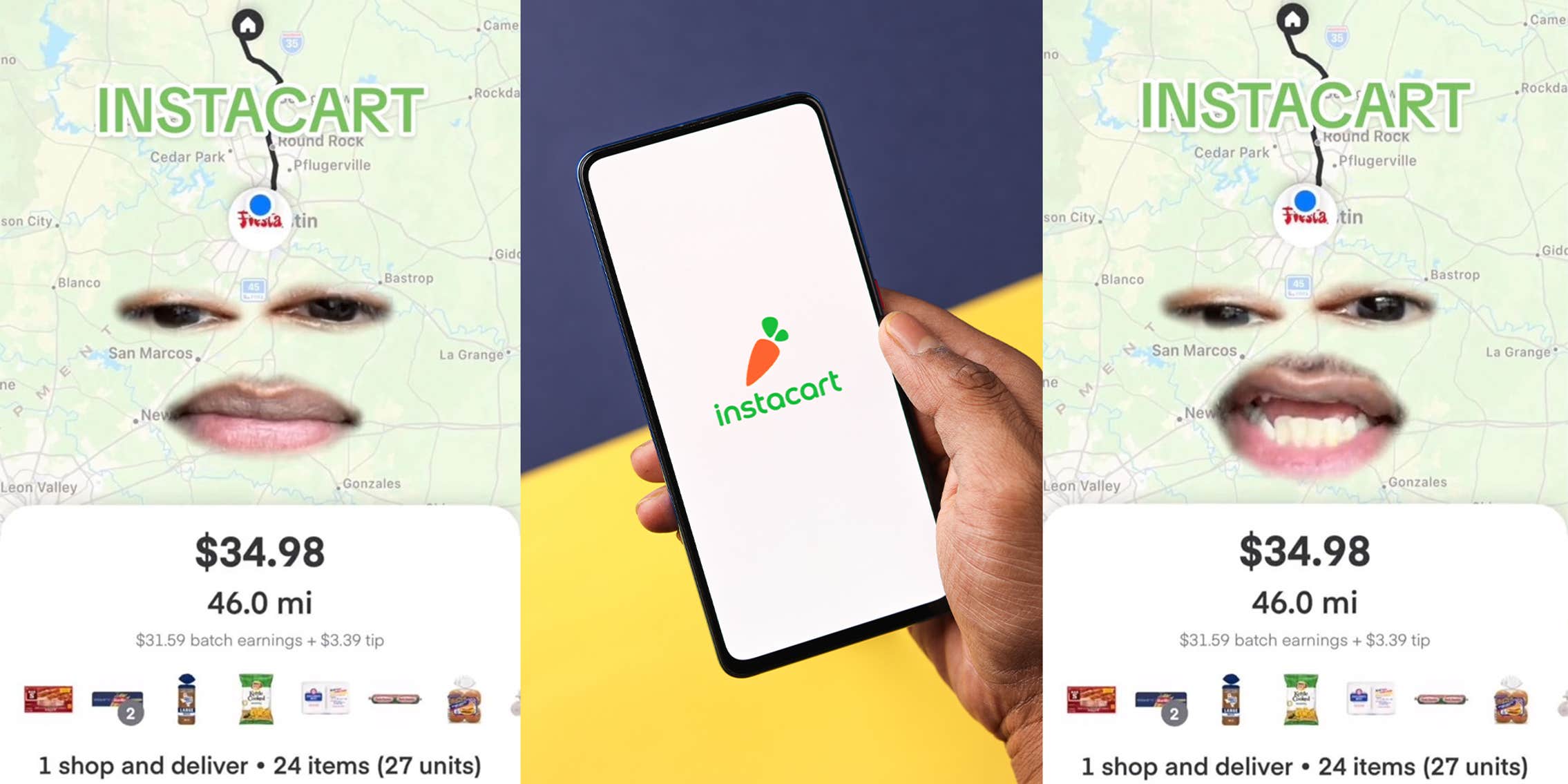 Instacart Shopper Gets Order 46 Miles Away. Customer Tips 3
