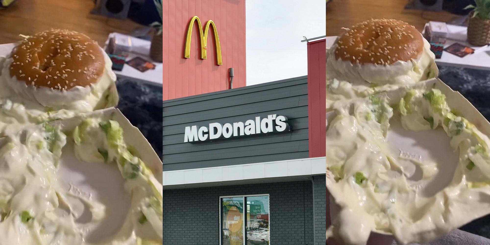 McDonald’s customer’s McChicken comes drenched in sauce.