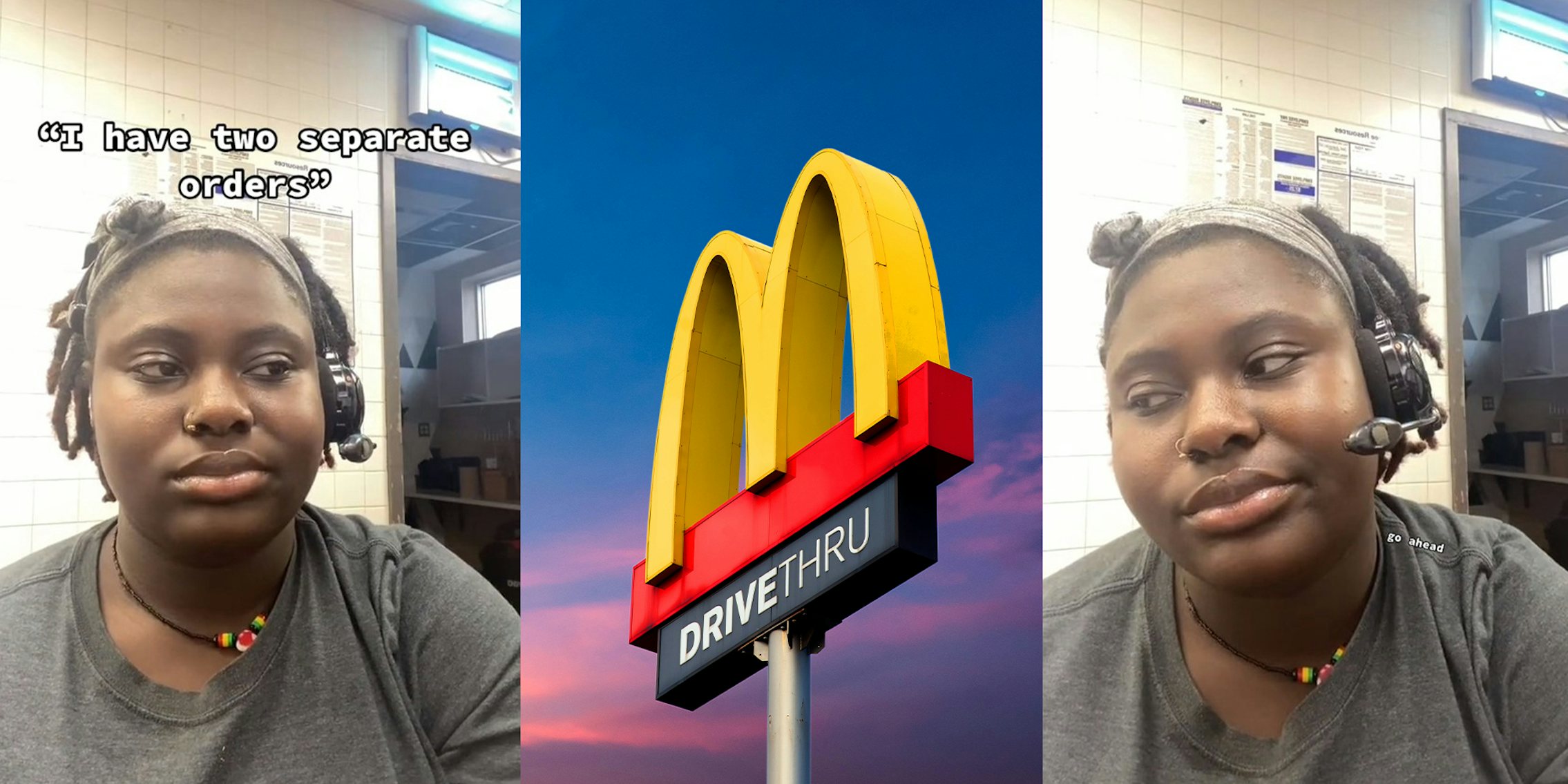 McDonald's worker complains about customers who ask for separate orders at drive-thru