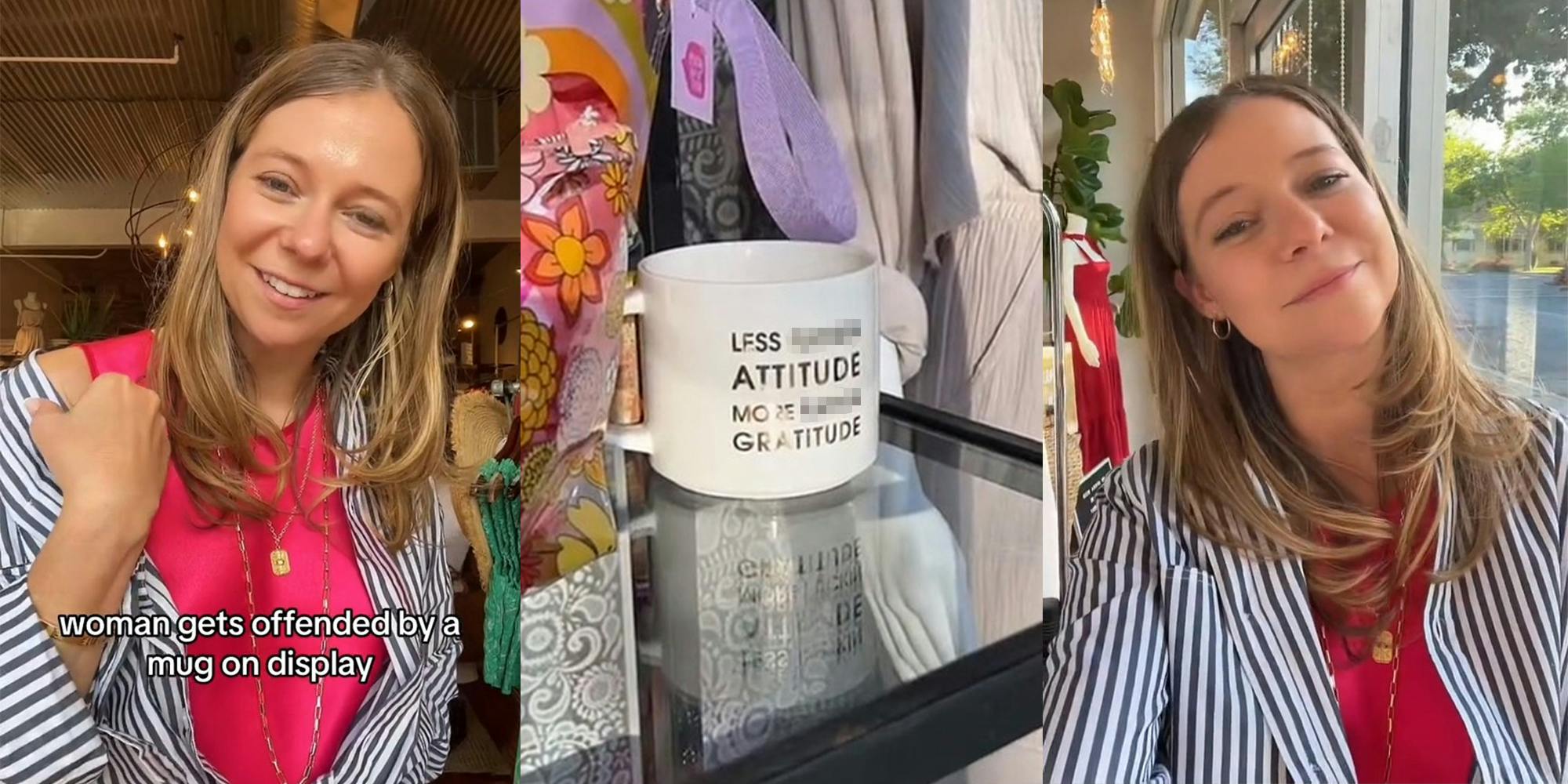 Boutique owner says customer was offended by their display mug, demanded they switch it out