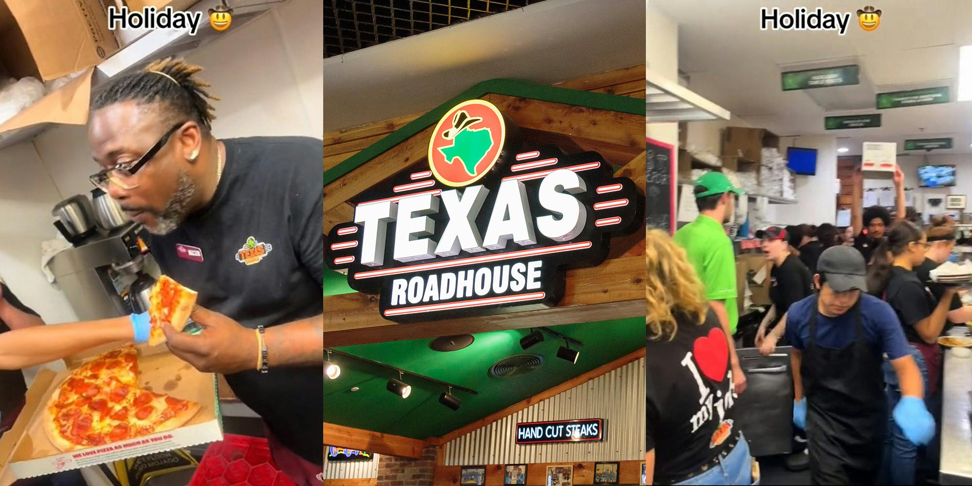 Texas Roadhouse server works 12-hour shift on a holiday