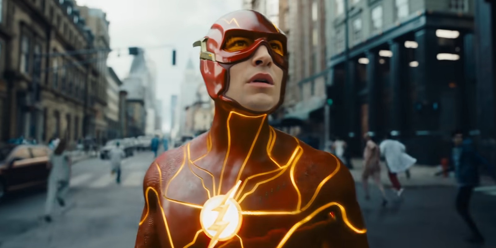Image of Ezra Miller as the Flash
