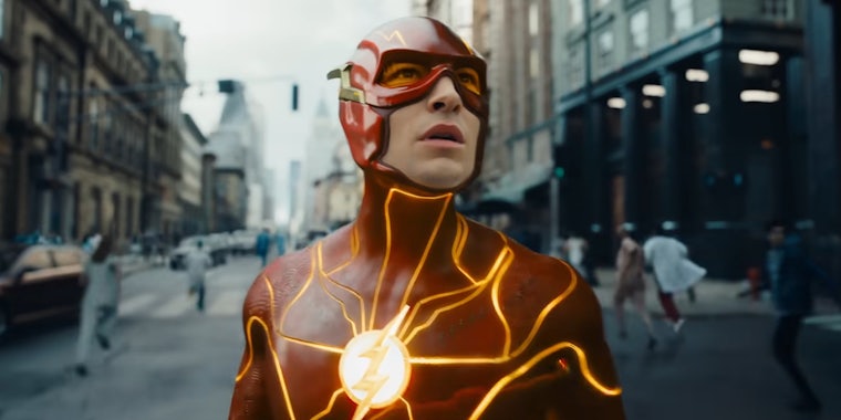 Image of Ezra Miller as the Flash