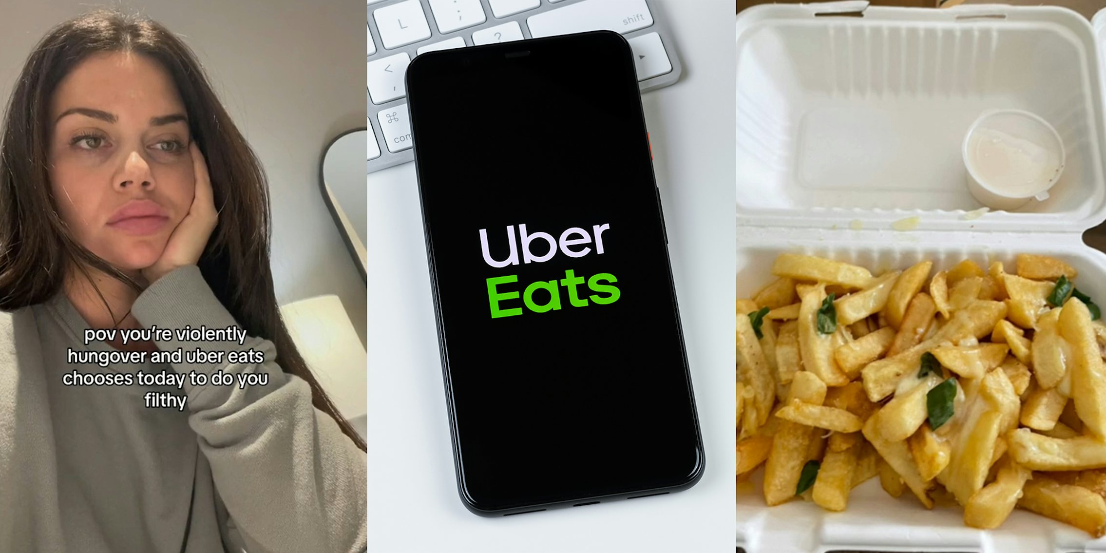 'Violently hungover' customer orders loaded fries from Uber Eats