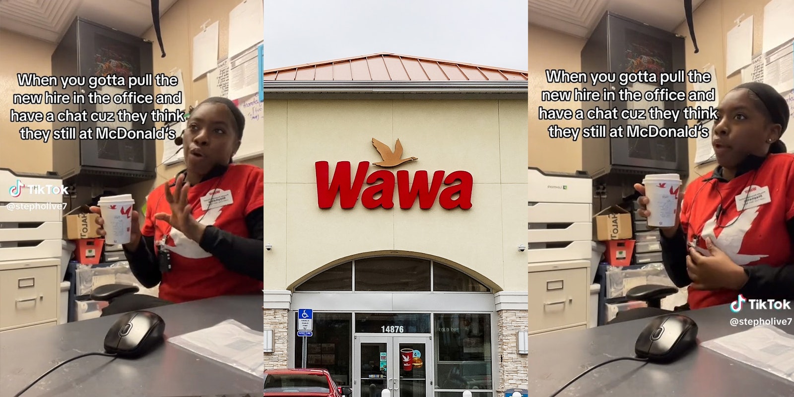 Wawa worker says she has to break new worker who came from McDonald’s of bad habits