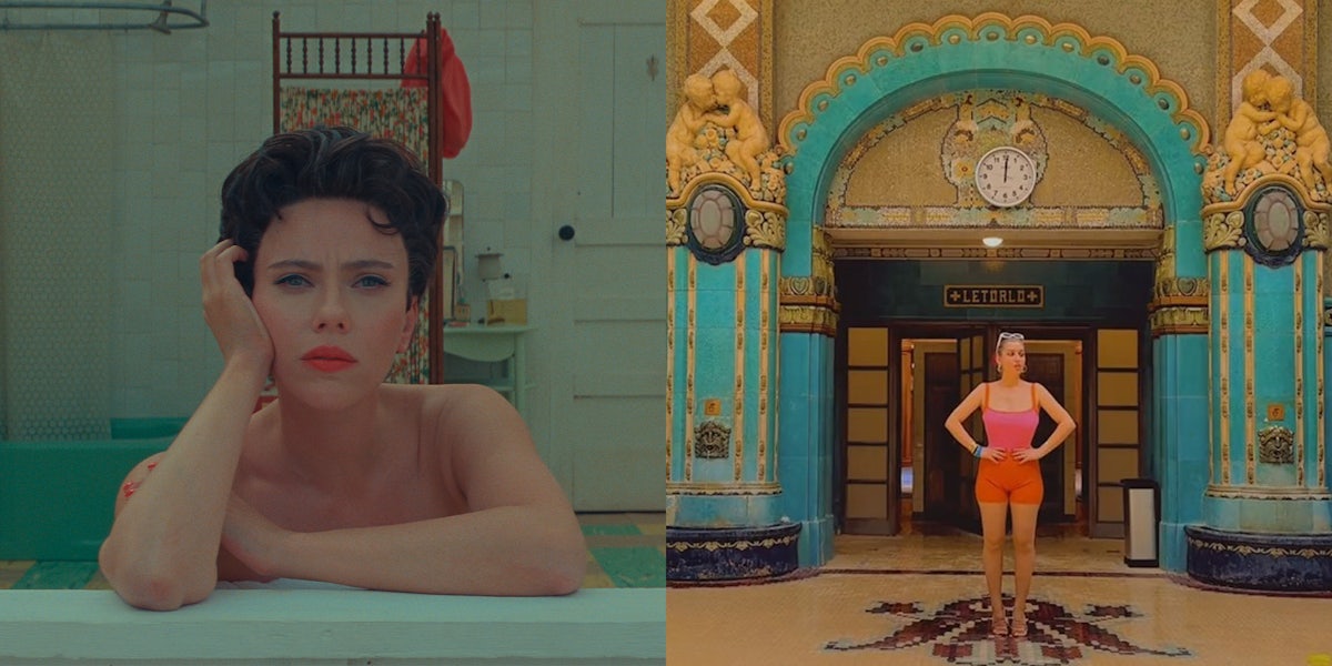 Scarlett Johansson stars as 'Midge Campbell' in writer/director Wes Anderson's ASTEROID CITY, a Focus Features release. TikToker irinahp imitating a Wes Anderson film