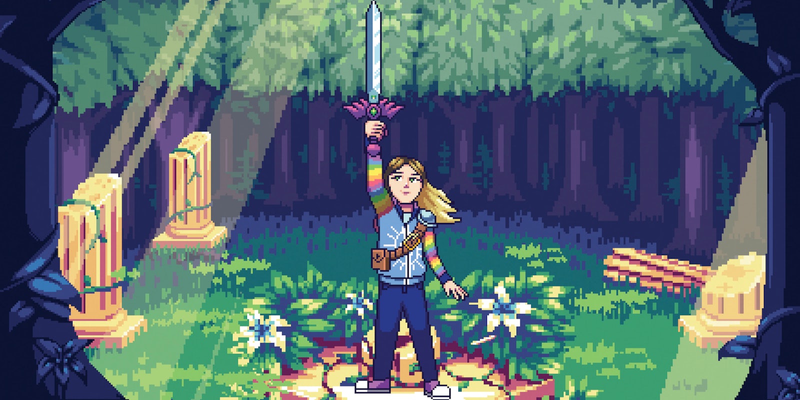 pixelated image of narcissa wright in break the game